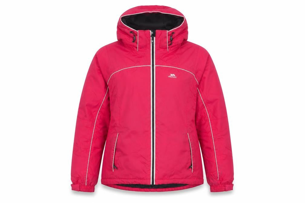 Womens UK Size L Regular Trespass Red Polyester Jacket