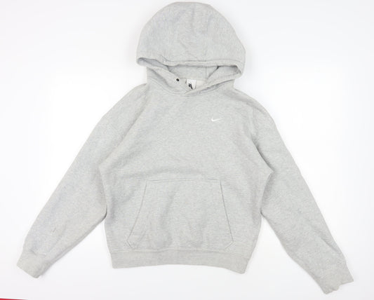 Nike Women's Grey XS Pullover Hoodie - Sports Style