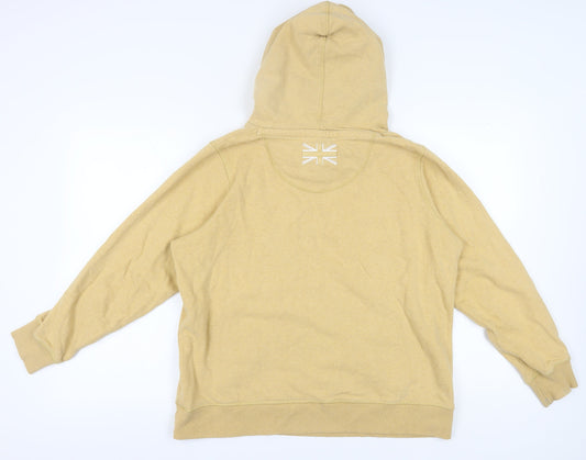 Fat Face Women's Beige Hoodie UK 14 Pullover with Pockets