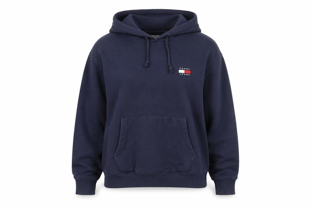 Unisex Adults UK M Regular Tommy Jeans Blue Pullover Hoodie