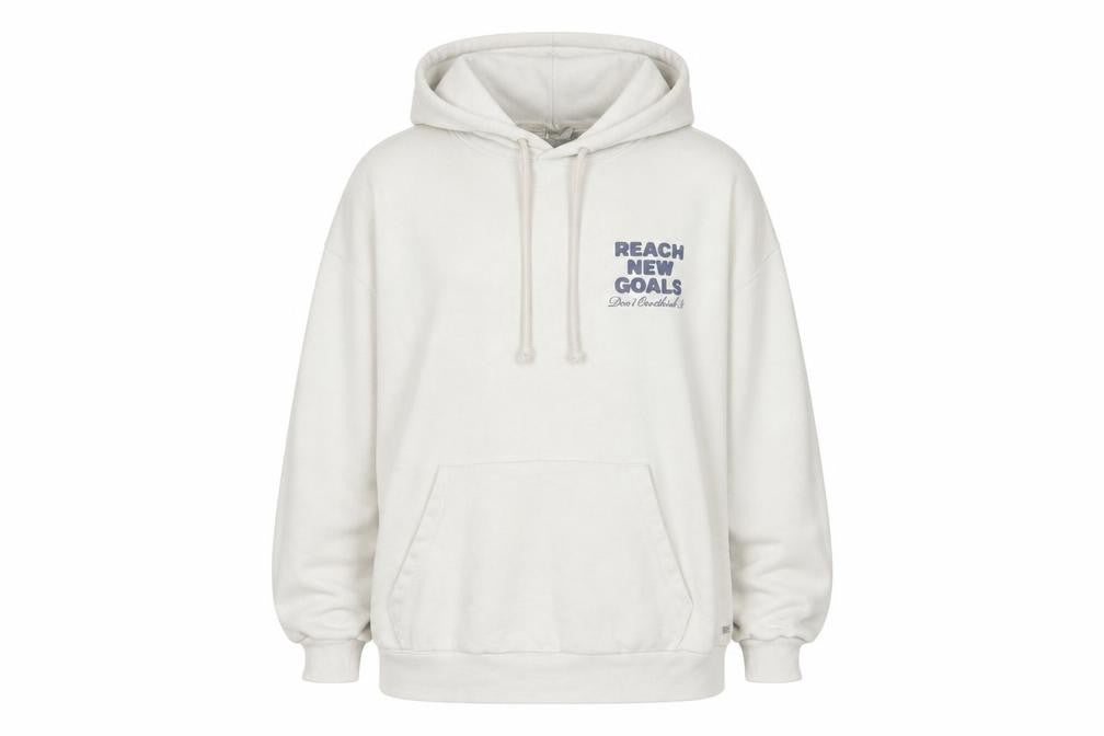 Pacific Womens Republic Beige Pullover Hoodie, L