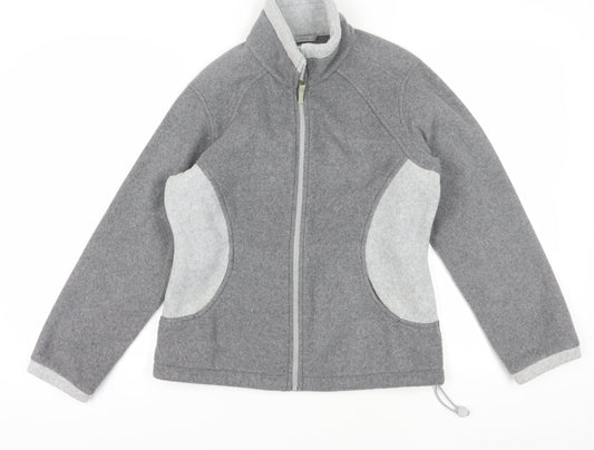 Marks and Spencer Women's Grey Fleece Jacket Size 12