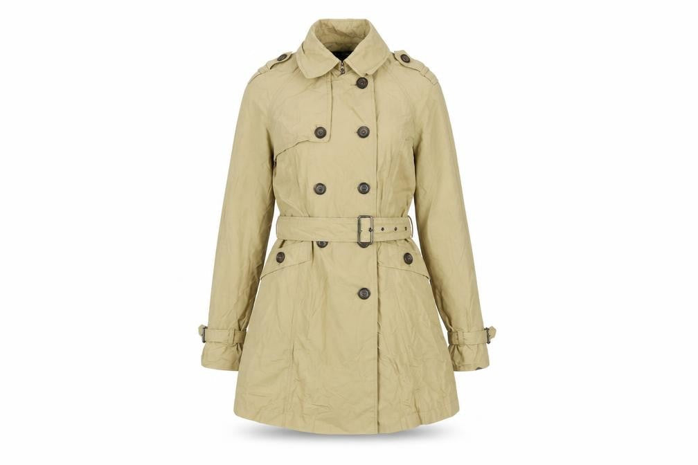 Zara Women's Beige XS Trench Coat Belted Classic Style