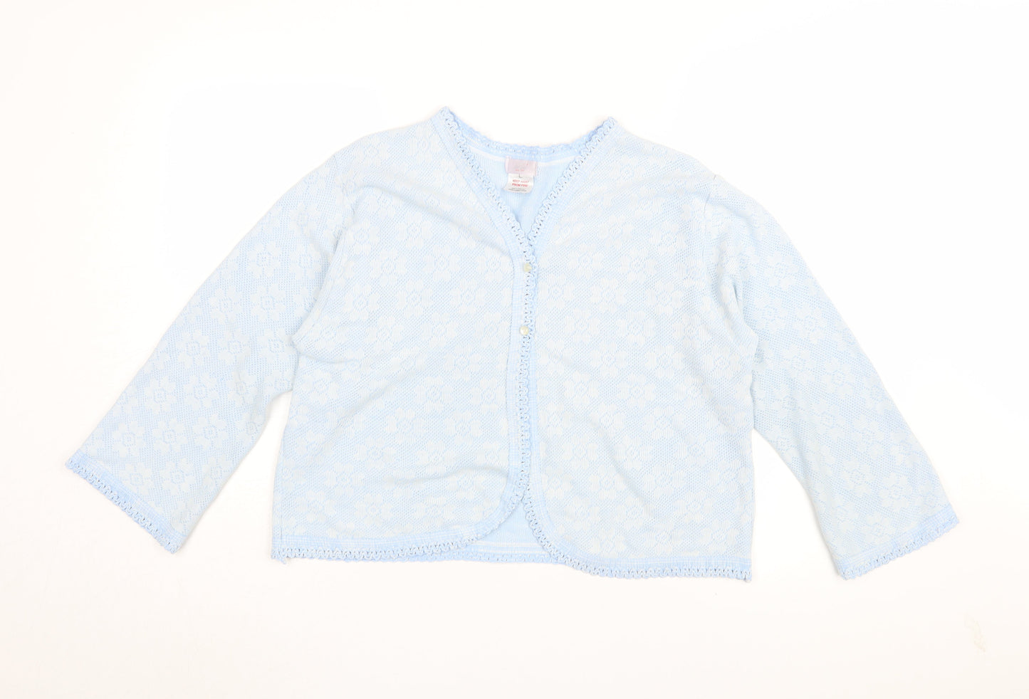 Lovlux Women's Blue Cardigan Floral Size L