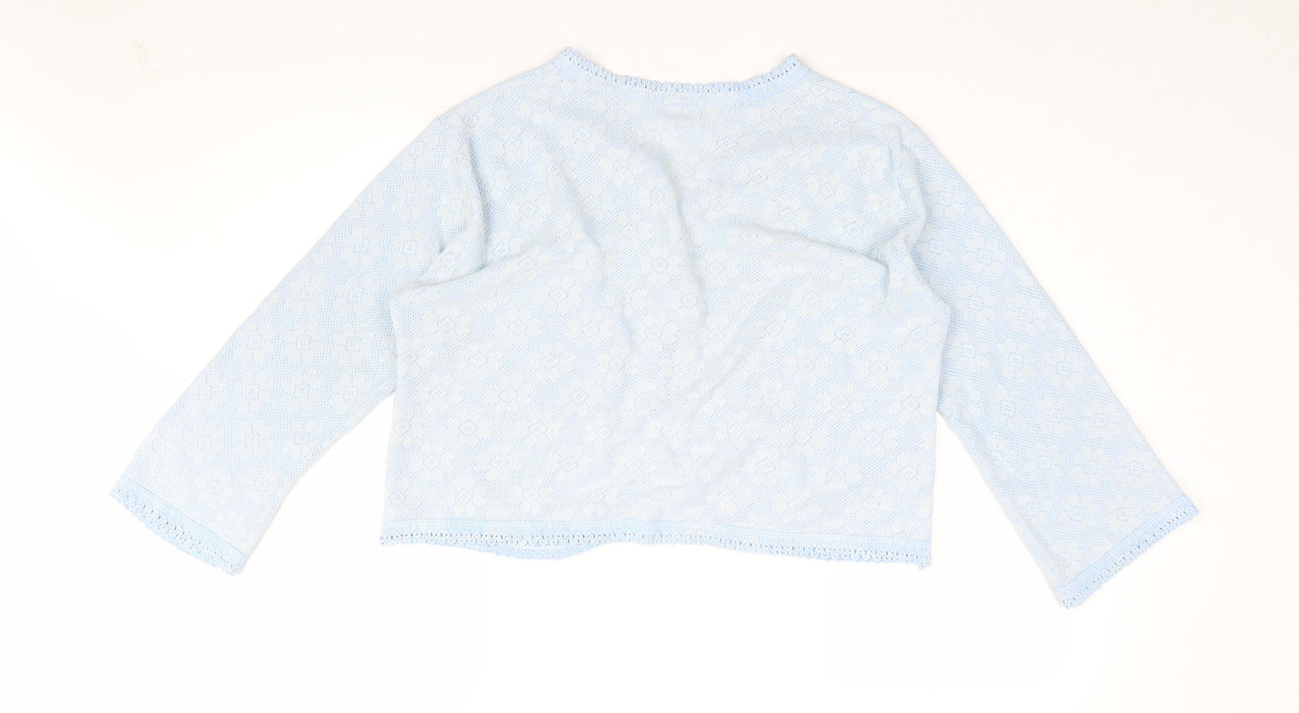 Lovlux Women's Blue Cardigan Floral Size L