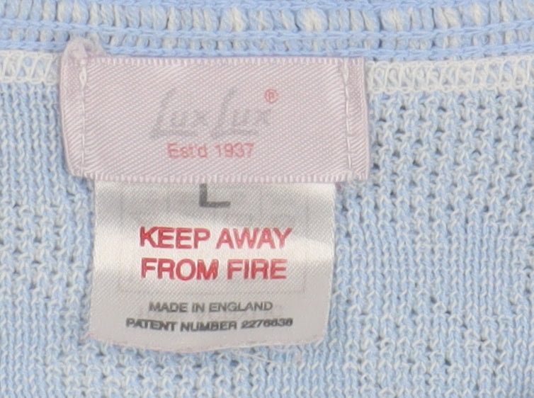 Lovlux Women's Blue Cardigan Floral Size L