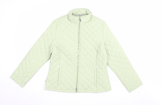 Tayberry Women's Green Quilted Jacket S