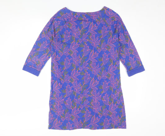 White Stuff Women's Purple Floral Tunic, Size 12