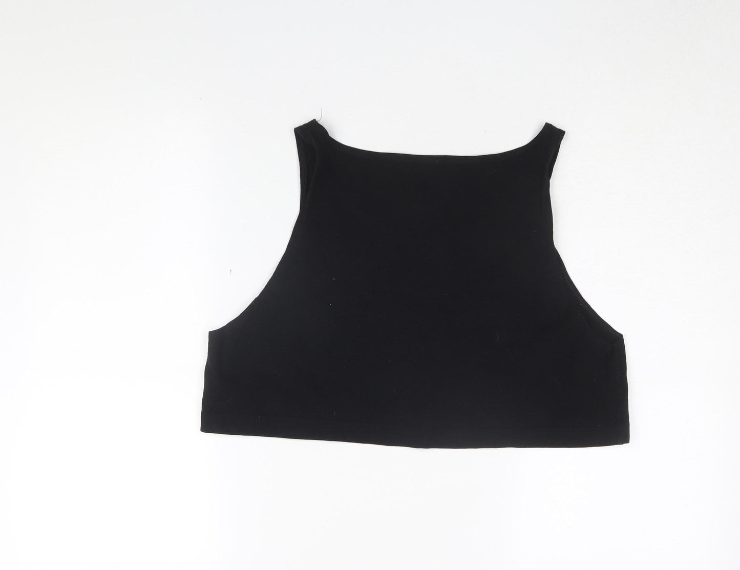 American Apparel Women's Black Cropped Tank Top