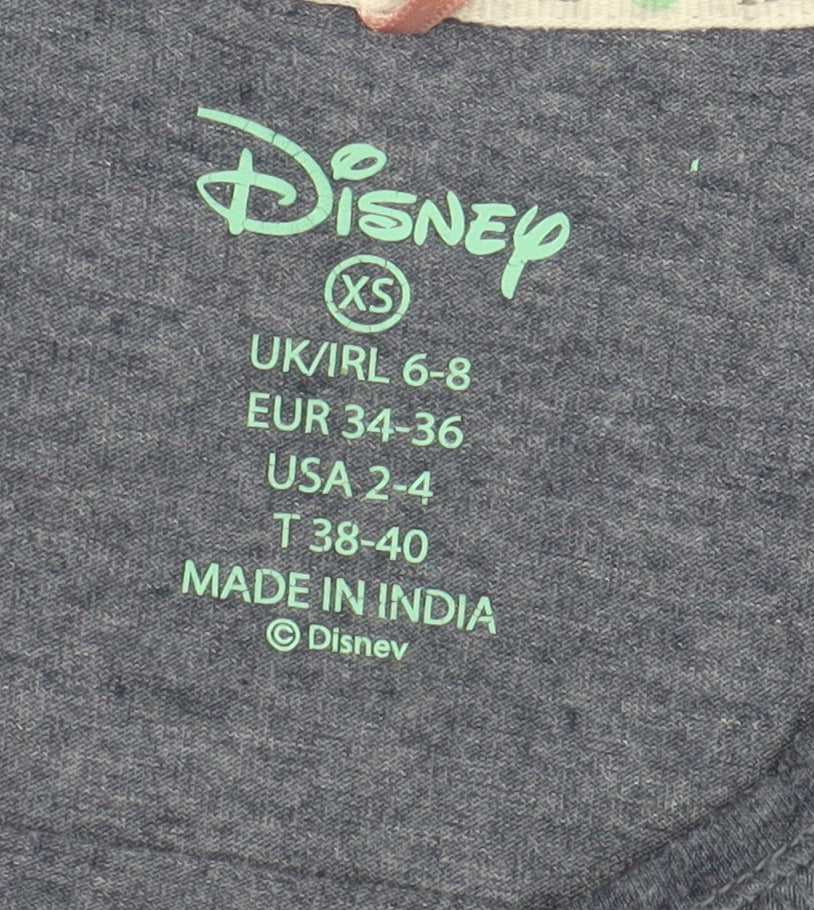 Disney Women's Blue XS T-Shirt Ariel Cartoon