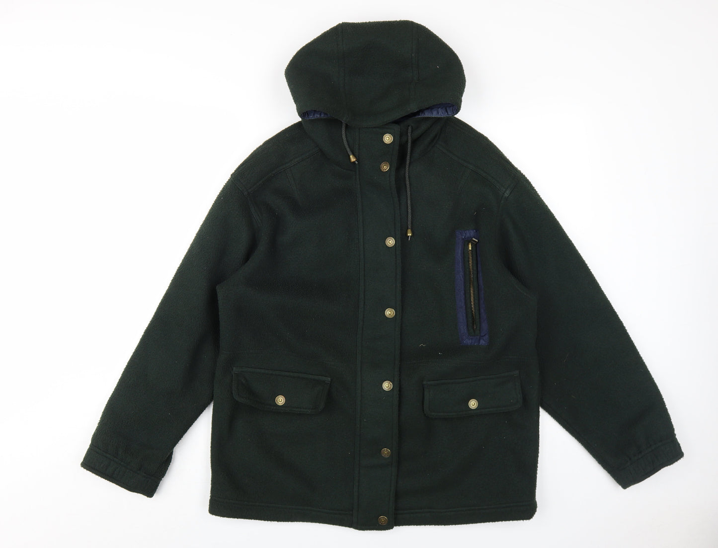 Next Women's Green Parka Jacket, Size S, Hooded