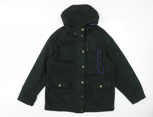 Next Women's Green Parka Jacket, Size S, Hooded