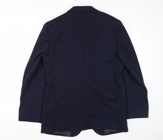 Marks and Spencer Men's Blue Blazer 42 Long
