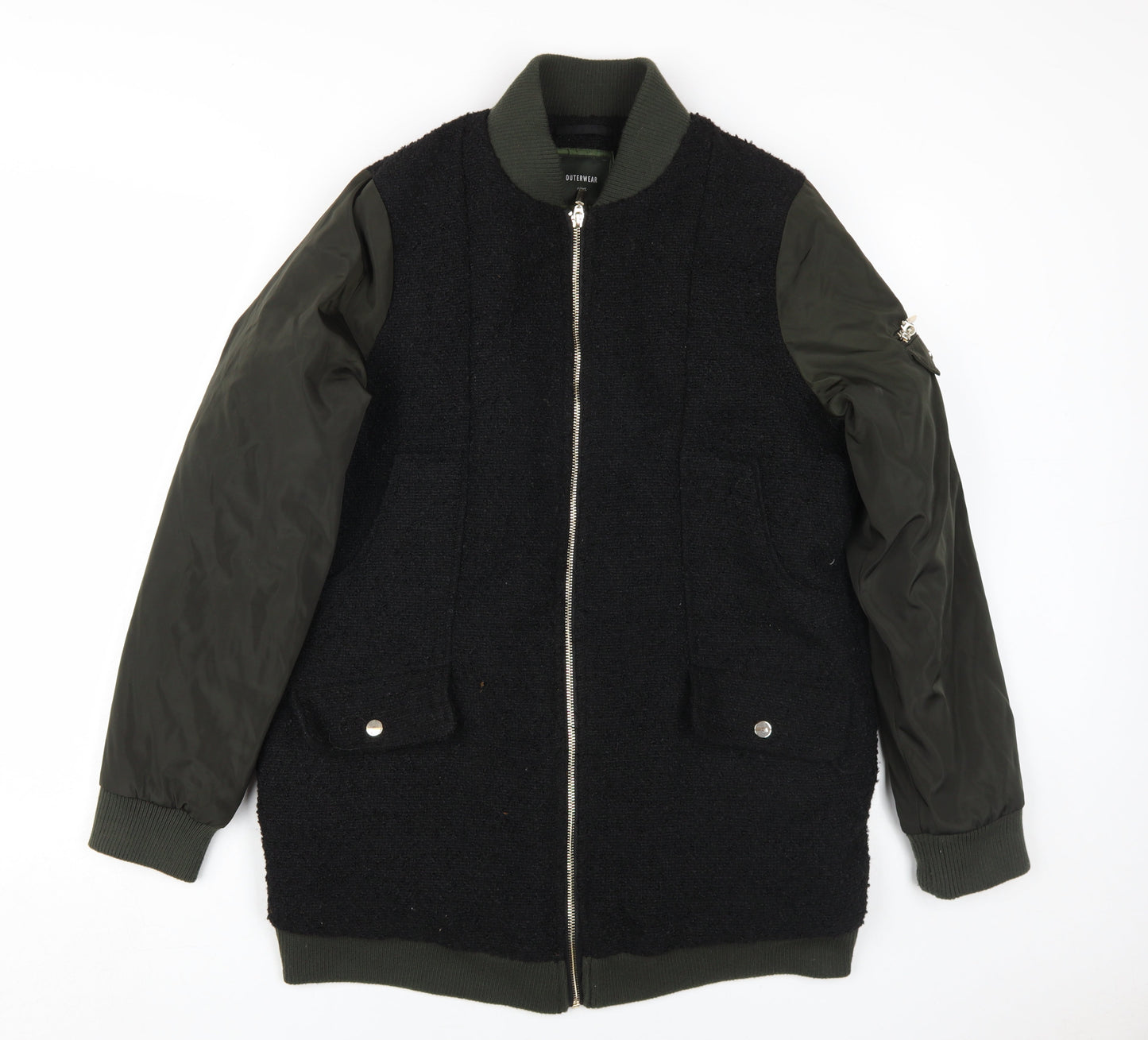 Next Women's Black Bomber Jacket Size 12