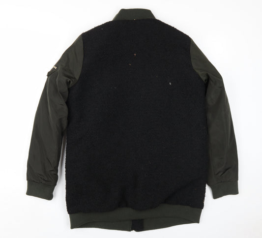 Next Women's Black Bomber Jacket Size 12