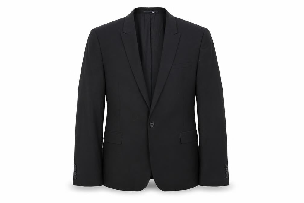 Front view of ASOS Black Men's Blazer, size 44, Formal Wear
