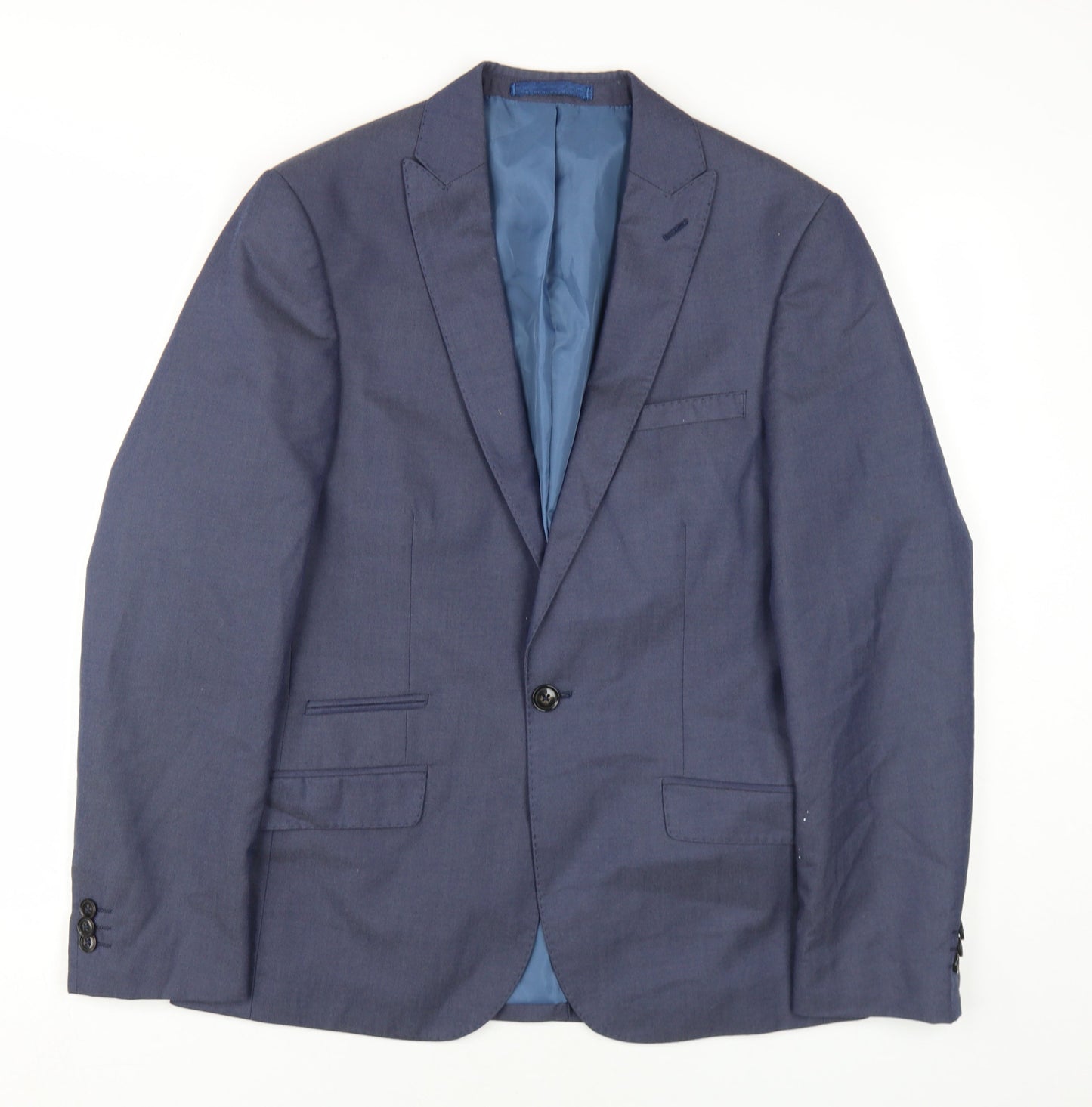 Marks and Spencer Men's Blue Blazer, Size 36S