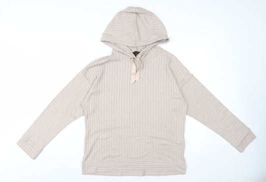 Lipsy Women's Beige Hoodie UK 12 - Stylish & Comfortable