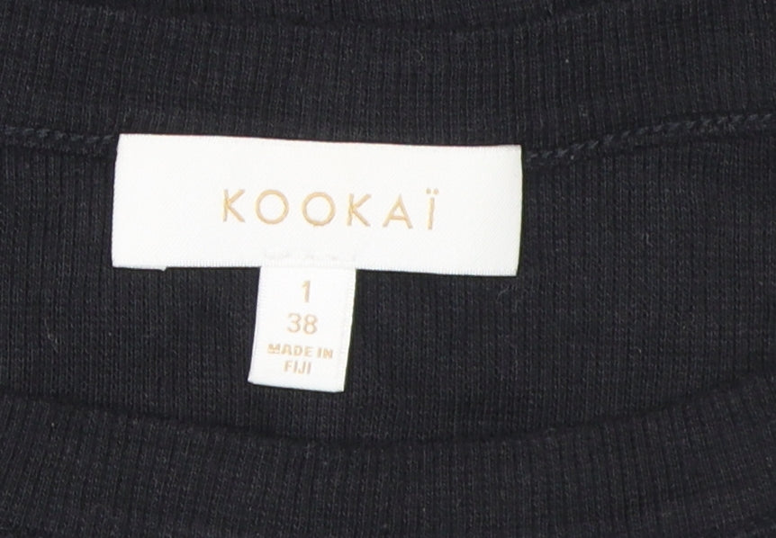 Kookai Women's Black Basic T-Shirt Size 10