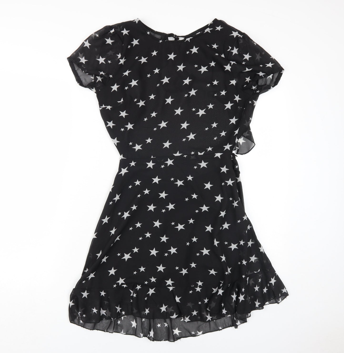Nasty Gal Women's Black A-Line Star Dress Size 6