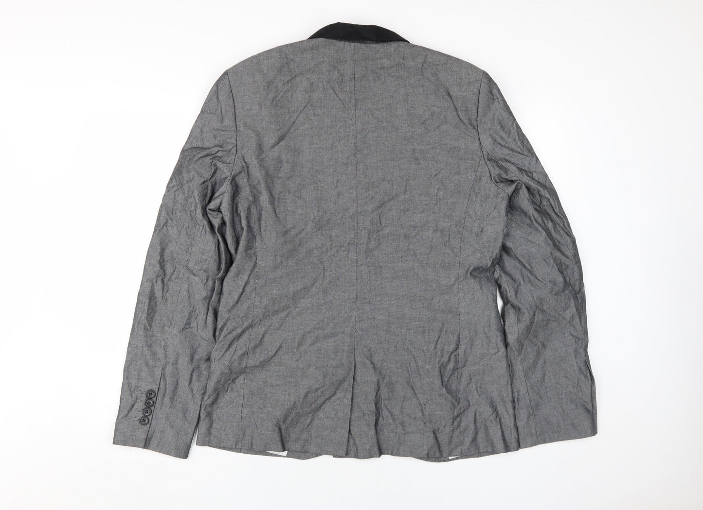 TOPMAN Men's Grey Blazer UK Size 40, Cotton, Excellent