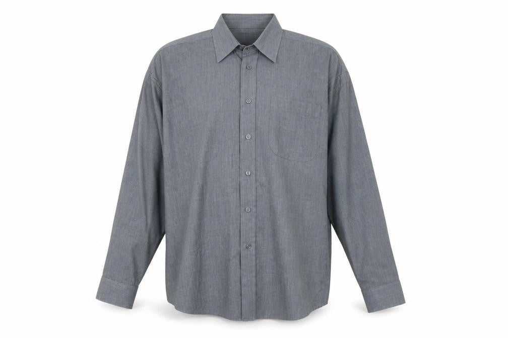 Marks and Spencer Men’s Grey Long Sleeve Shirt