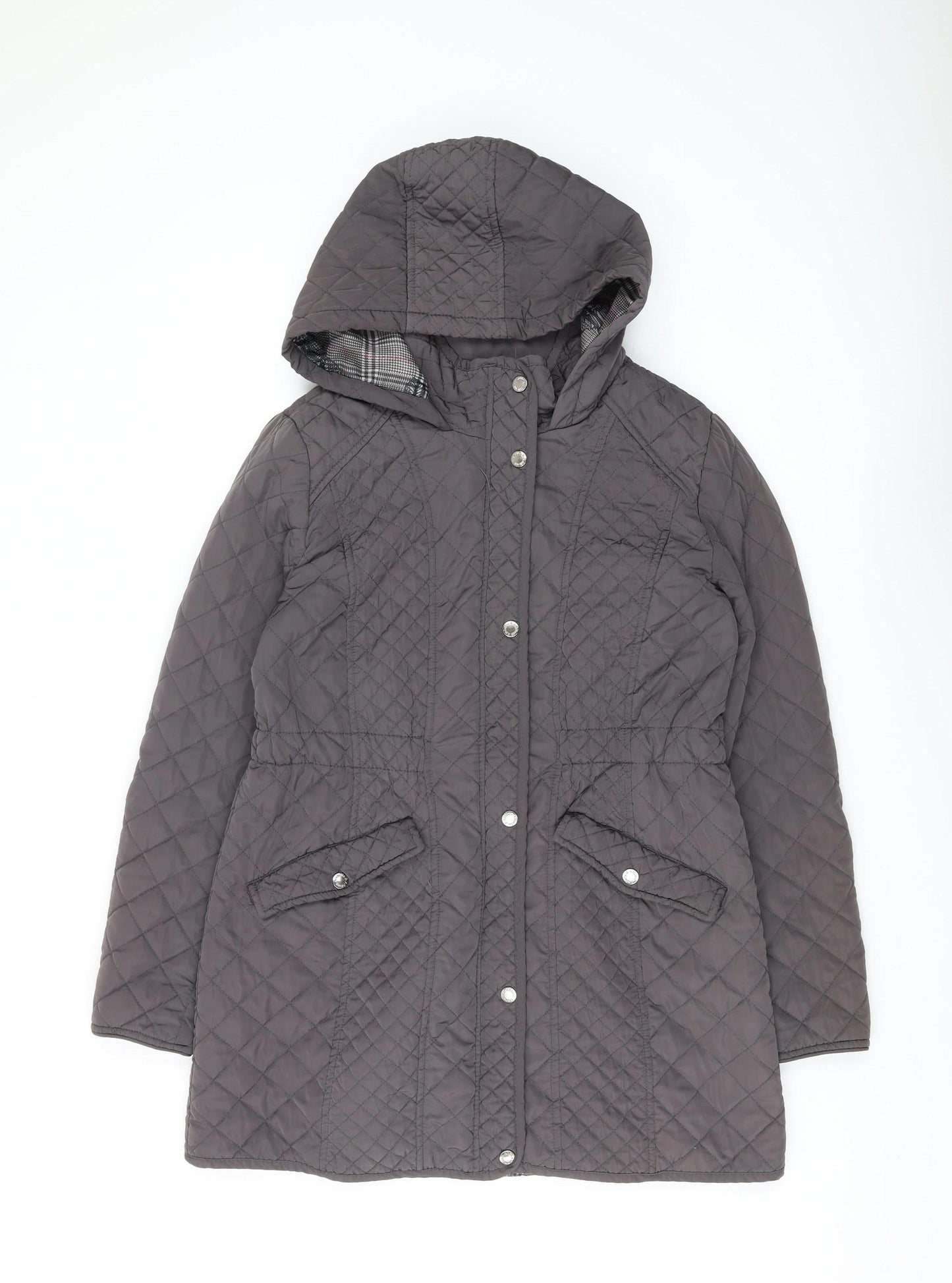 Arabella & Addison Women's Grey Quilted Puffer Jacket