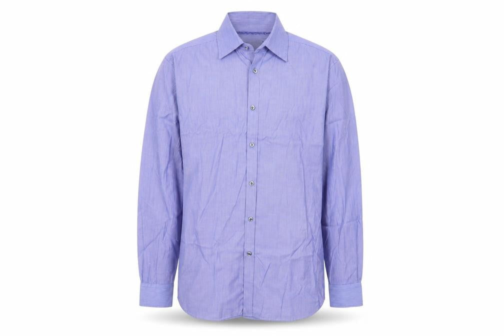 Marks and Spencer Men's Blue 38 Classic Long Sleeve Shirt