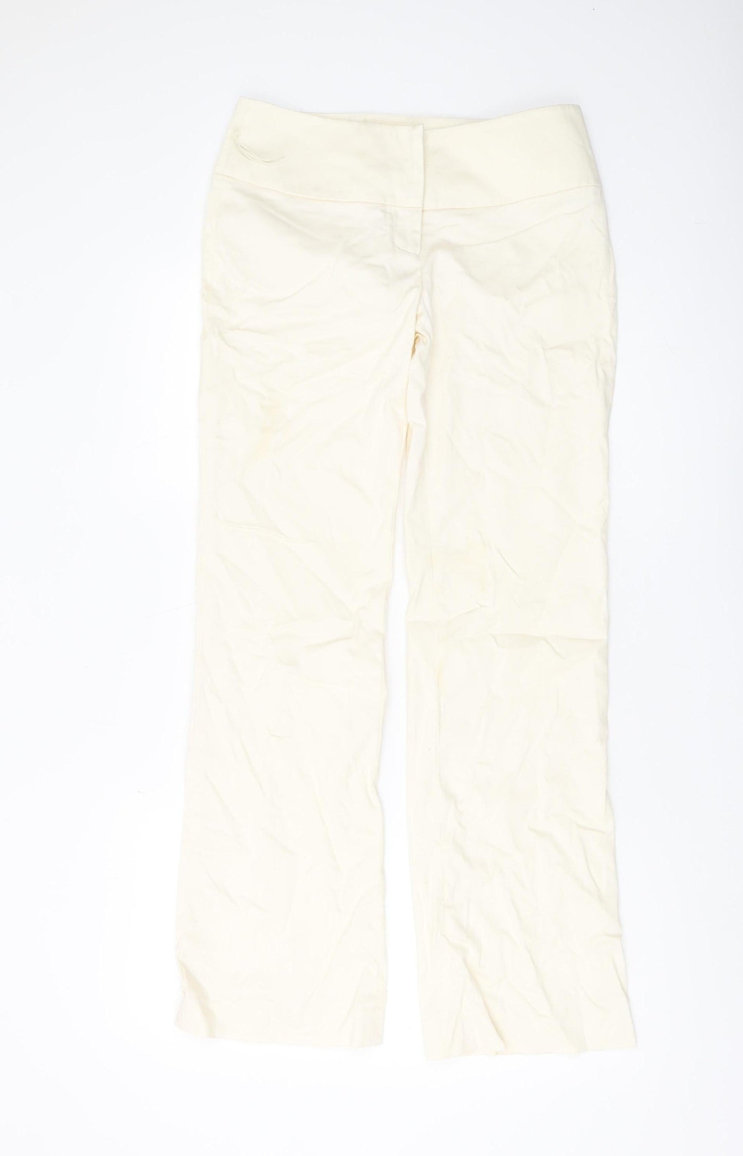 Warehouse Ivory Women's Trousers Size 10