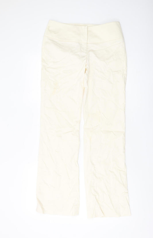 Warehouse Ivory Women's Trousers Size 10
