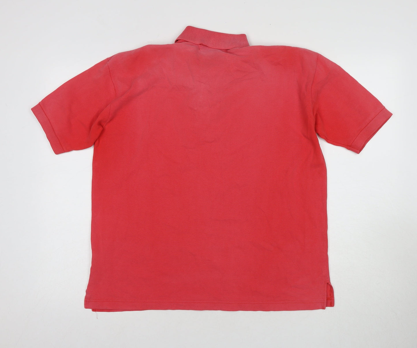 Berkertex Women's Red Polo Shirt, Size 12, Short Sleeve