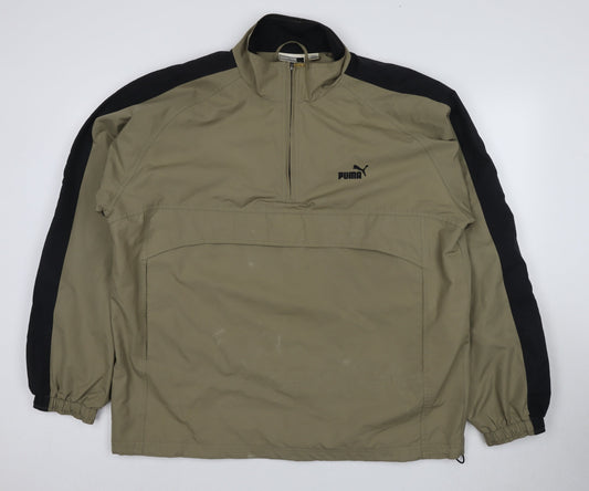 Puma Men's Beige Windbreaker Jacket XL Casual