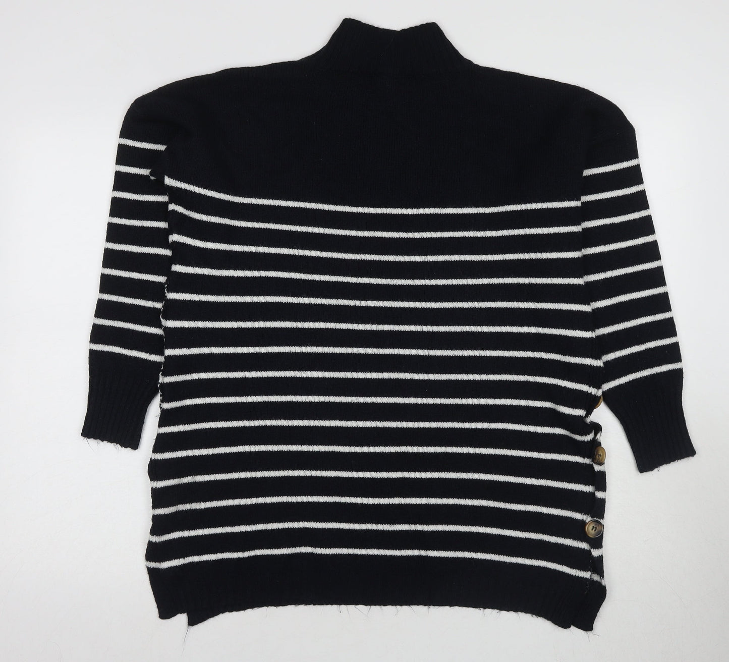 JoJo Maman Bébé Women's Black High Neck Pullover Jumper