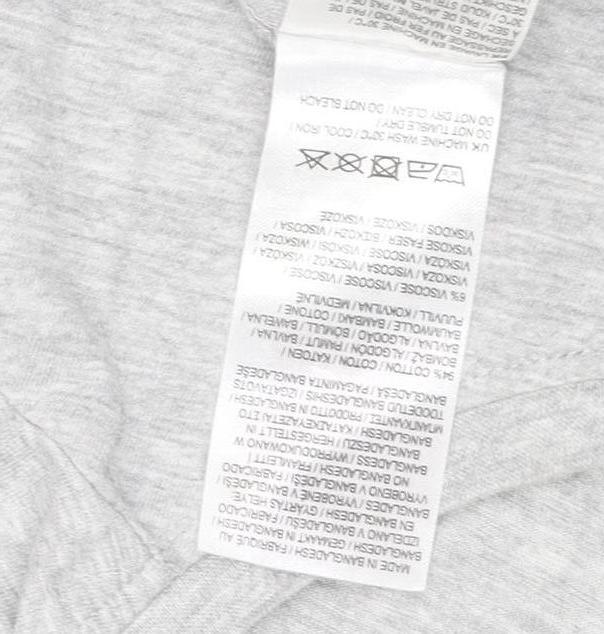 Slazenger Men's Grey M Crew Neck T-Shirt with Logo