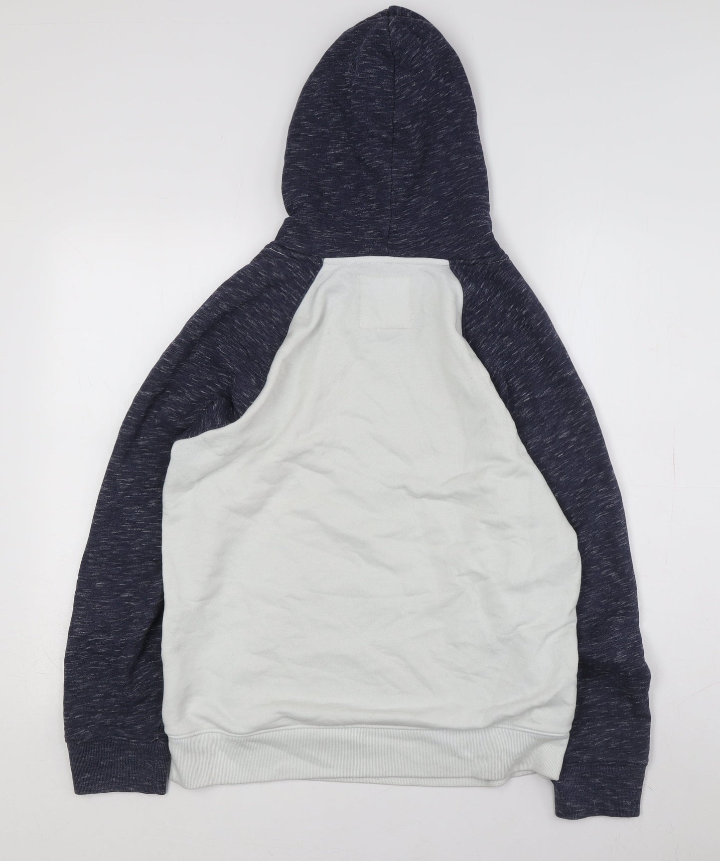 Hollister Men's Grey Blue Pullover Hoodie S