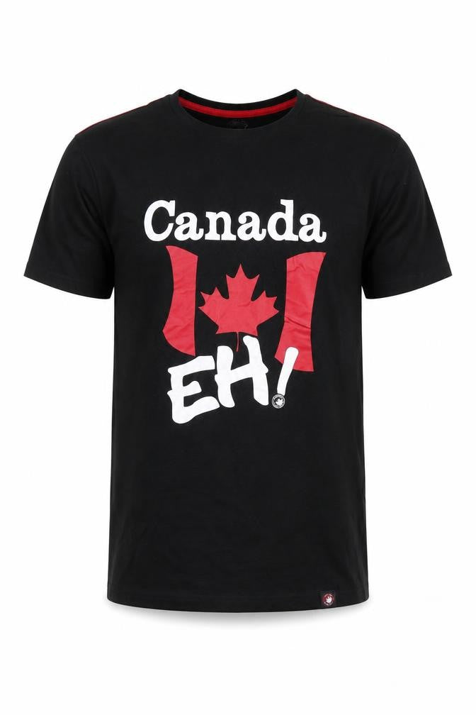 Front view of Canada Weather Gear Men's Black Medium T-Shirt