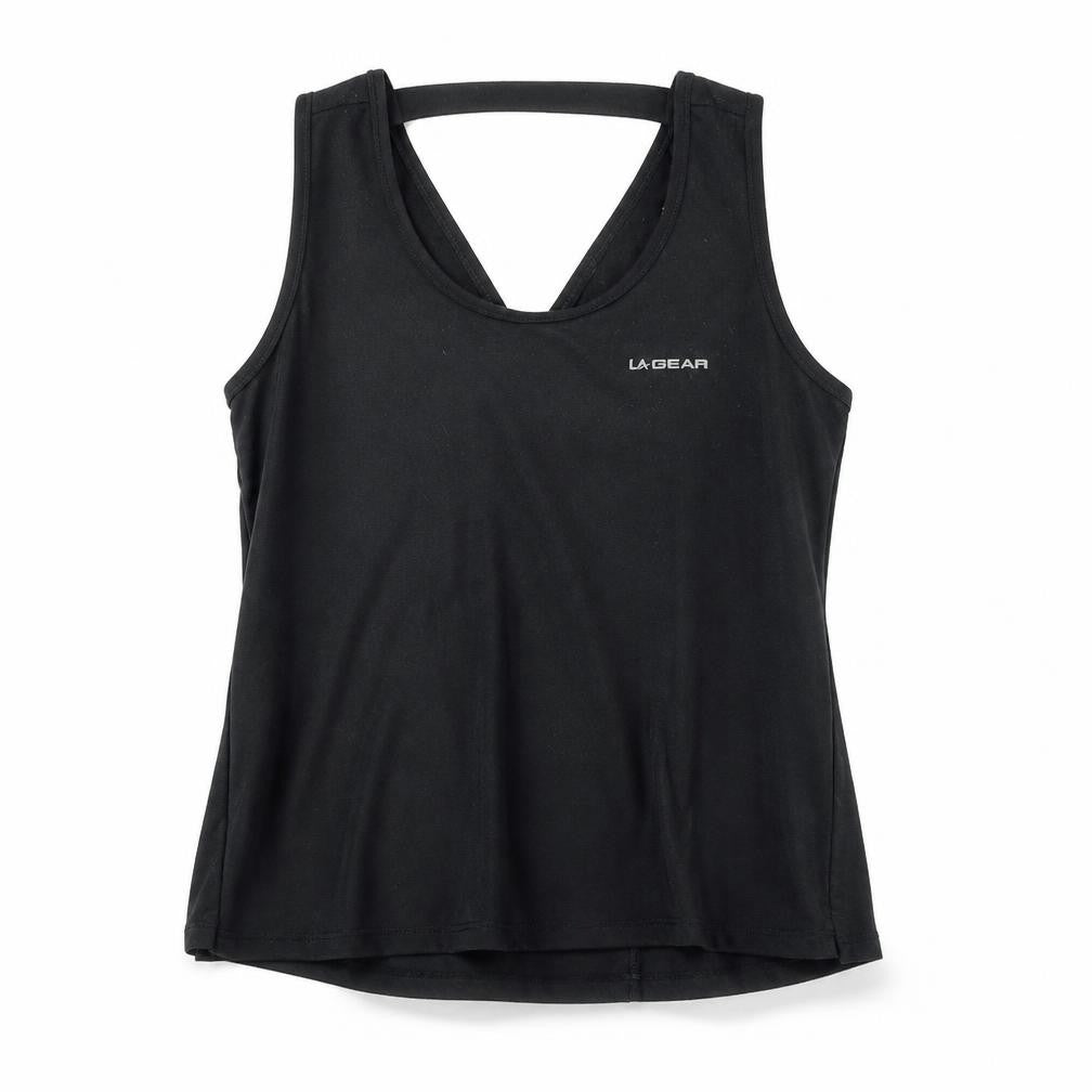 LA Gear Women's Black Tank, Size 12, Racerback Style