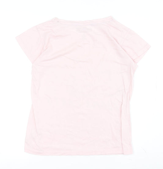 Peanuts Women's Pink Snoopy Pyjama Top Size 4