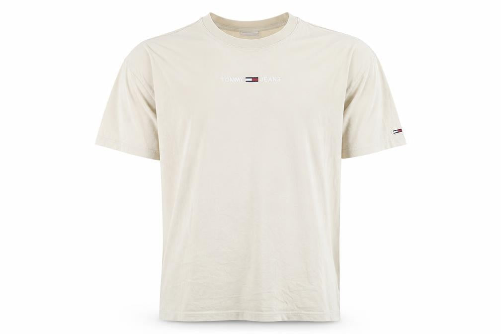 Mens UK Size M Tommy Jeans Beige  Cotton T-Shirt