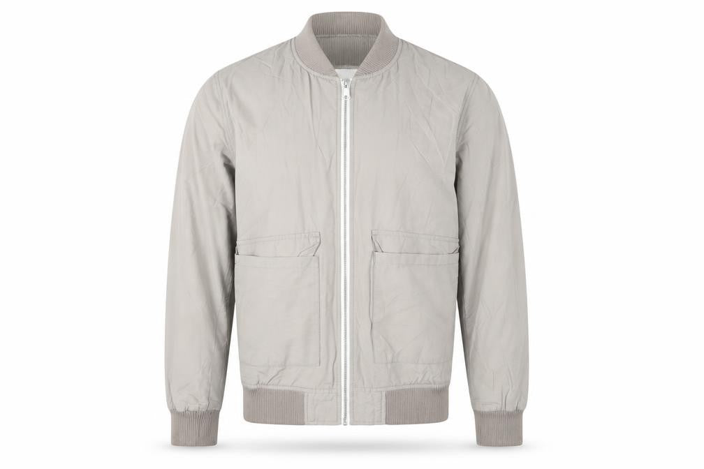 River Island Men's Beige Bomber Jacket S
