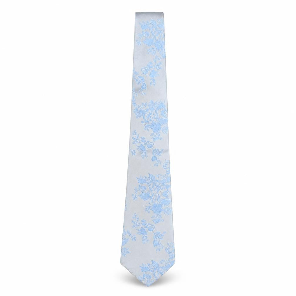 Marks and Spencer Blue Floral Silk Men's Tie