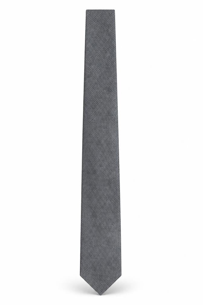 Front view of Thomas Nash Men's Black Geometric Tie