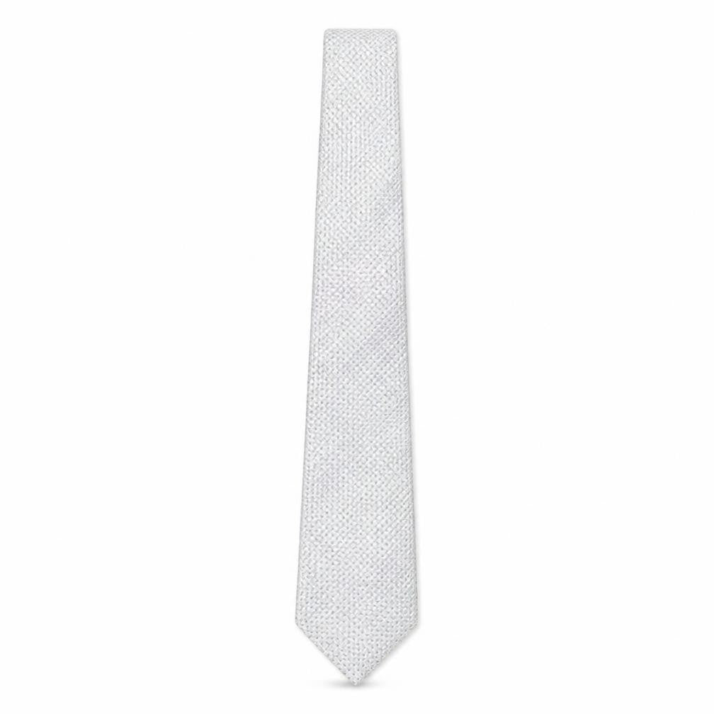 Tie Rack Men's Grey Silk Geometric Slim Tie