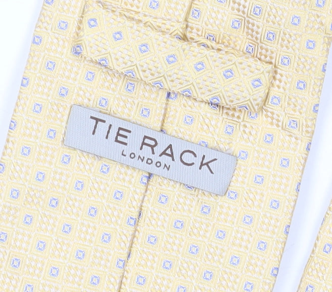 Tie Rack Men's Yellow Silk Geometric Tie