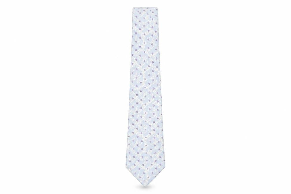 Front view of Marks & Spencer Multicoloured Floral Silk Tie