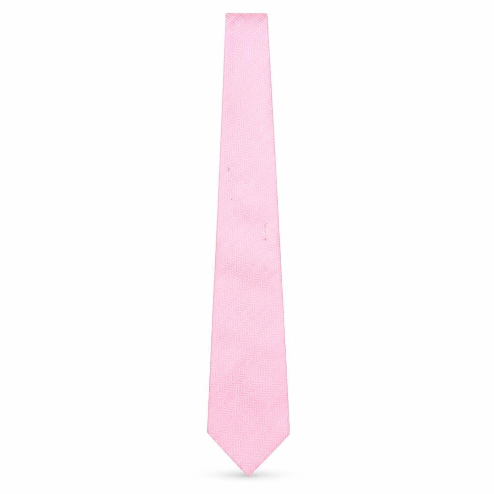 STVDIO Jeff Banks Pink Silk Geometric Men's Tie