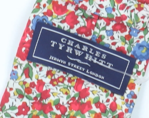 Charles Tyrwhitt Men's Multicoloured Floral Cotton Tie