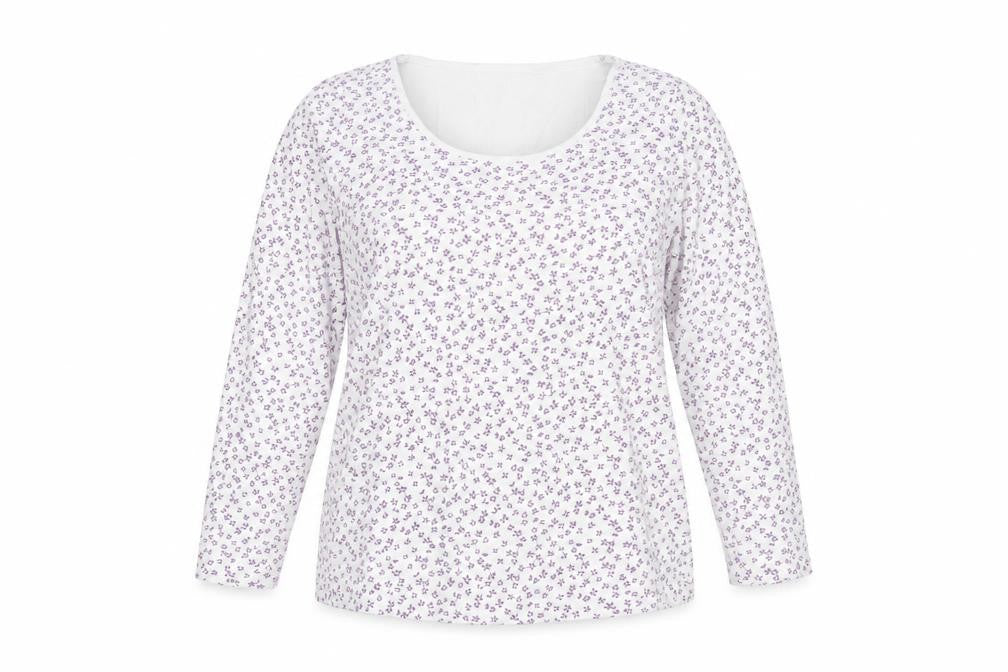 Marks and Spencer Women's White Floral T-Shirt UK 16