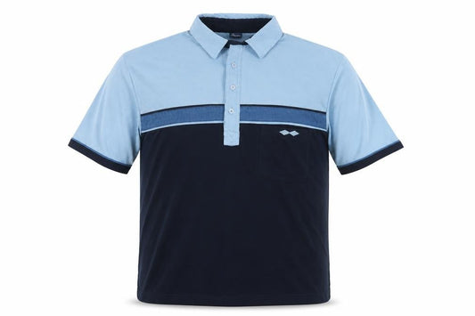 Chums Men's Blue Polo Shirt L Short Sleeve