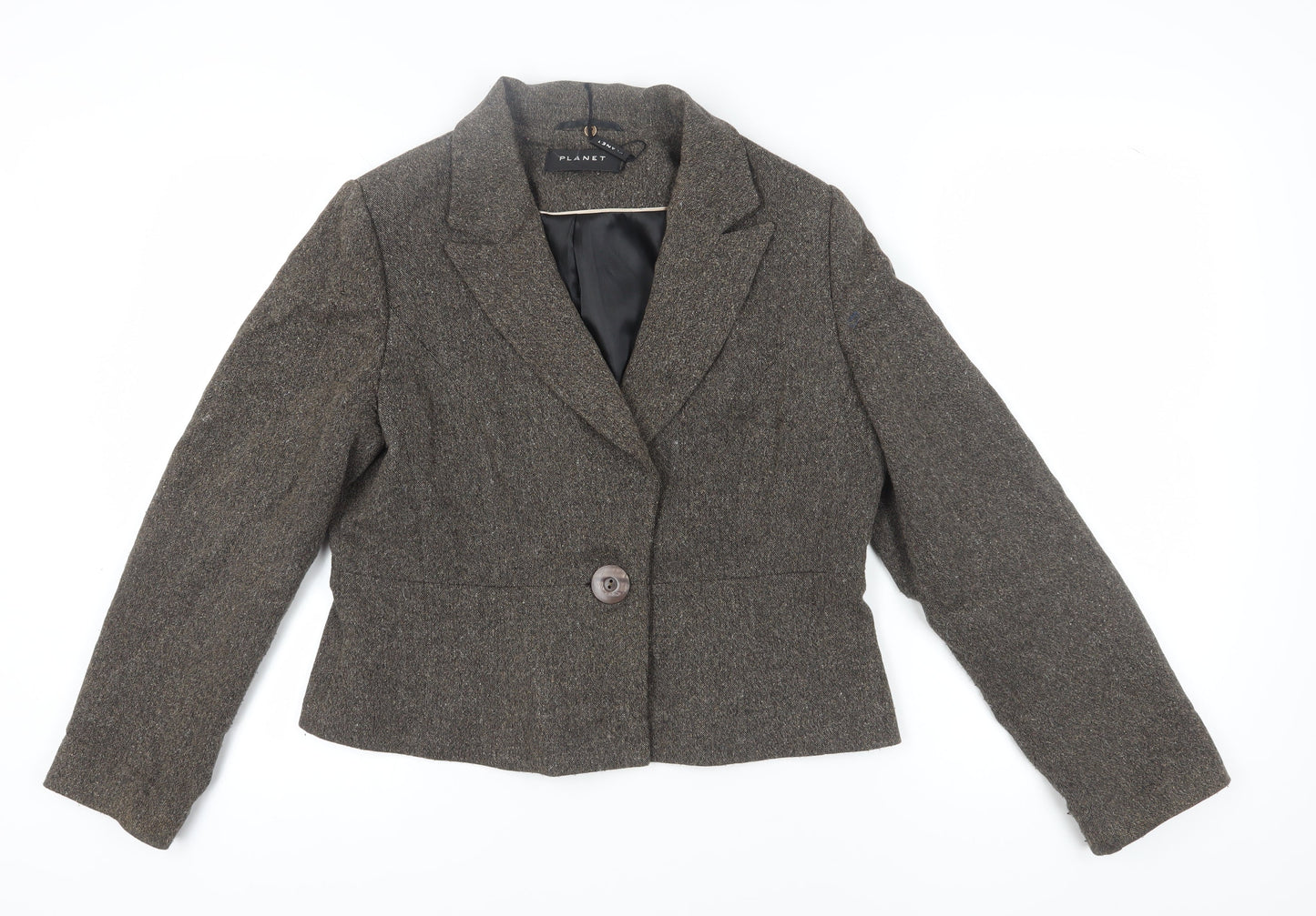 Planet Women's Brown Single-Breasted Suit Jacket